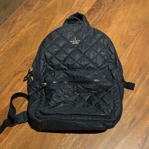 Kate Spade Black Quilted Backpack